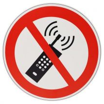 Manutan Expert - Señal - prohibido activar el teléfono móvil - pvc - 30 cm
