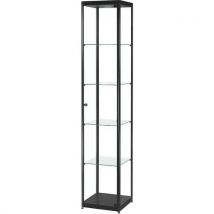 Manutan Expert - Vitrina - 400x400x2000 mm - negro
