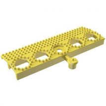 Plastex - Borde de pvc plastex lok (macho) longitud: 50 cm amarillo