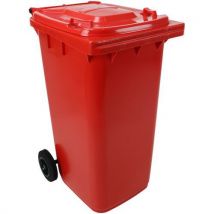 Manutan Expert - Cubo de basura full color - 240 l - rojo - manutan