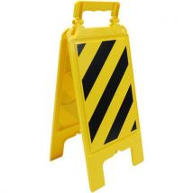 Novap - Caballete de señalización al600mmxan275mm franjas a/n