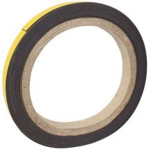 Bi-Office - Cinta magnética amarilla bisilque 10mmx5m amarillo