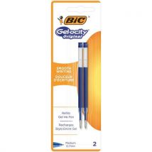 BIC - Recargas bolíg. Gel punta media azul bic gel-ocity original