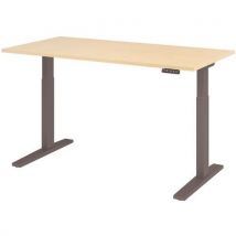 Hammerbacher - Escritorio eléctrico serie xmka de 160 cm arce/antracita