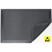Ergomat - Alfombra antifatiga antiestática con 4 biseles 50x160 cm