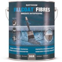 Rust-Oleum - Fibras de reparación de estanq. Para techos de 5 l gris osc.