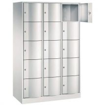 CP - 3 colum 5 casillas p.abombadas gris/ puertas g 3 x 5 cases