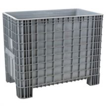 Manutan Expert - Caja palé con patas peso:215 kg cap.:400 l