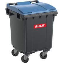 Contenedor Móvil 400L Azul - 114.1cm Alto 185kg Carga Máx. - Reciclable 100% - Sulo