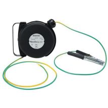 Manutan Expert - Enrollador cable 6+1 m - 1x6 mm² pvc g-v + con pinza 314 n