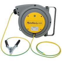 Manutan Expert - Enrollador cable 15+1 m - 1x6 mm² pvc g-v + con pinza 314 n