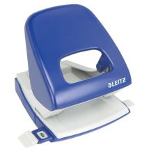 Perforadora de Oficina 5008 - 30 Hojas 2 Agujeros Azul - Metal Ecológica 3 Años Garantía - Leitz
