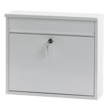 Buzón de Pared Blanco 31.5 cm - Acero Inoxidable - 11L - Resistente y Elegante - V-Part