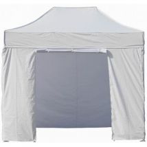 Furnitrade - Carpa impermeable de aluminio 2x3 m con 3 paredes y 1 puerta