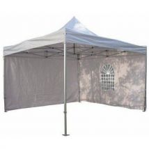 Furnitrade - Pared con ventana y puerta para carpa de 2×3 m