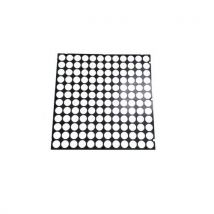 Wattelez - Matlast negro - 50x50 cm - puntos blancos - sin borde