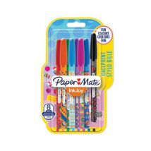 Papermate - Bolígrafo con capuchón inkjoy 100 cap wrap varios colores