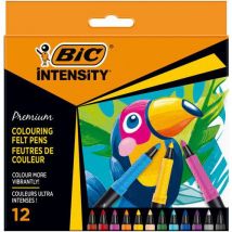 BIC - Rotulador intensity de punta fina curvada colores surtidos