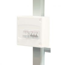 Caja de conexiones para 2 lámparas 2x36W - Equipamiento eléctrico para cabinas de taller - Kit de instalación