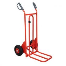 Fimm - Carrito 250 kg replegalbe con ruedas de cauch rouge