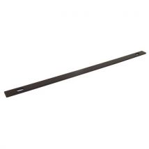 Lote 5 Placas Fijación Acero Negro 460mm - Tope Recto - Protección y Amortización - Mottez