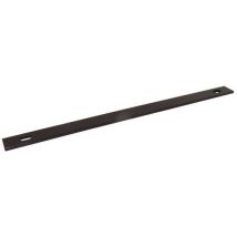 Lote 5 Placas Fijación Rectas - Acero Negro 460mm - Protección y Amortización - Mottez