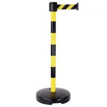 Novap - Poste pvc con correa 90cm amarillo/negra