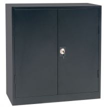 Manutan - Armario con puerta batiente 2000 100 x 106 cm negro