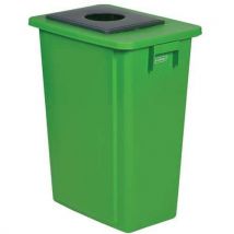 Probbax - Cubo de basura verde de recogida selectiva - 60 l - probbax