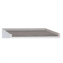 Manutan - Tapete goma estriada para l: 52.5 cm armarios