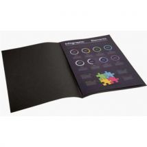 Exacompta - Paquete de 100 subfundas rock''s 80 - 22x31 cm - negro