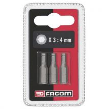 Facom - Juego de 3 puntas para tornillos hexagonales eh104.j3