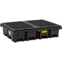 Cemo - Cubeta palette-pe 425/4 - 2 x 120 x 80 - cuadr. Rejilla pe