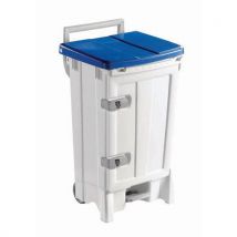 TTS - Cubo de basura con apertura ce alt: 93 cm col: azul/blanc