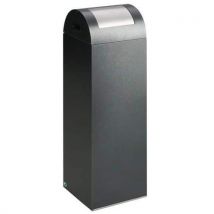 Var - Cubo de recogida selectiva 85 l gris antracita trampilla plata