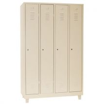 Manutan - Taquilla industria limpia beige cerradura con llave