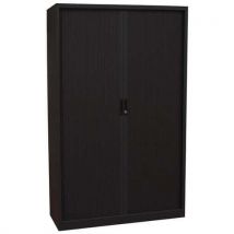 Manutan Expert - Armario con persianas 120 x 195 cm negro