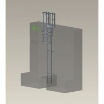 Tubesca-Comabi - Escalera con jaula de protección - 4 metros