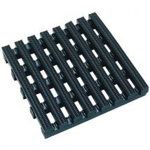 Plastex - Rejilla flexigrid negra de pvc 60 cm x 18 m