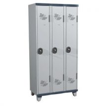 Acial - Vestuario mono s/p ip 3 col 900 x 1915 x 500 cerradura con llave gris/claro