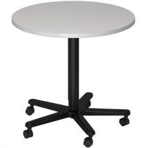 Mesa negra de pata telescópica de 80 cm - Manutan