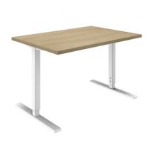 Quadrifoglio - Mesa recta idea regulable l120cm roble