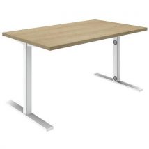 Quadrifoglio - Mesa recta fija idea l 140 cm roble