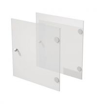 Lote 2 Puertas Vidrio Maxicube - 32x32cm Transparente - Melamina Reciclada 92.5% - Artarredi