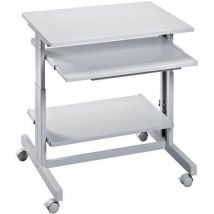 Puesto informático eco 70 x 50 cm gris/gris - Manutan