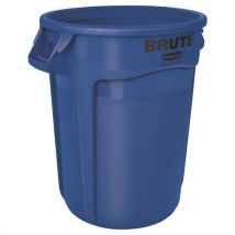 Rubbermaid - Contenedor bruto redondo 120l azul