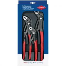 Knipex - Juego 3 alicates multitoma cobra 180/250/ 300 mm