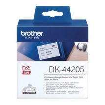 Brother - Cinta continua dk44205 de 9 mm adhesiva negro/blanco