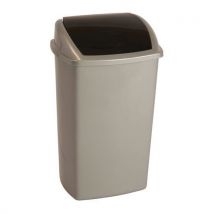 Vepabins - Cubo de basura 50 l gris/negro