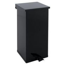 Cubo de Basura Carro-Kick 55L Negro - Aluminio Pedal 60cm Alto - Gestión de Desechos Interior - Vepabins